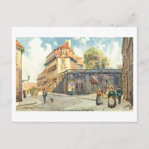 Eingang zum Hofgarten, Bayreuth im Vintage-Stil Postkarte