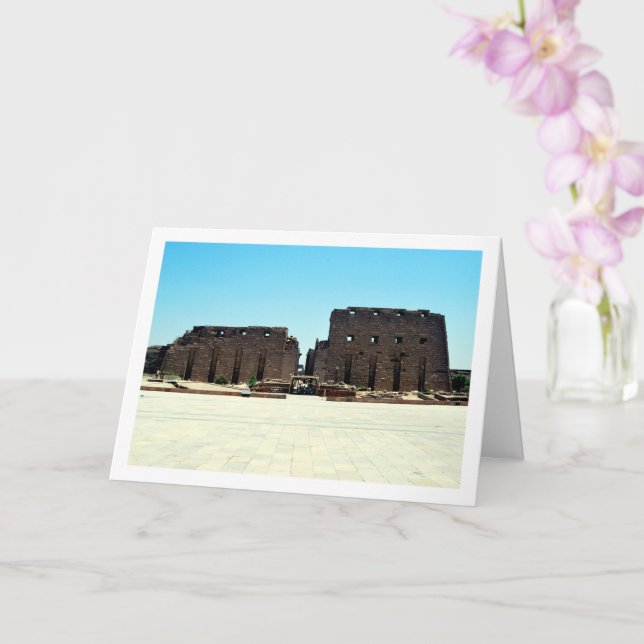 Eingang zum Karnak-Tempel, Luxor, Ägypten Karte (Orchidee)