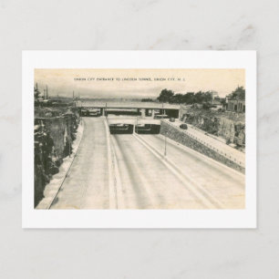 Eingang zum Lincoln-Tunnel Vintage Postkarte