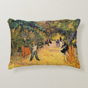 Eingang zum öffentlichen Park von Vincent van Gogh Dekokissen