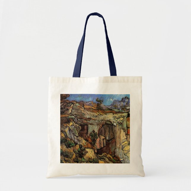 Eingang zum Quarry, Saint-Remy von Vincent van Gog Tragetasche (Vorne)