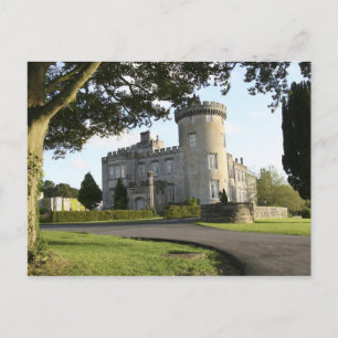Eingang zum Schloss Dromoland ohne Personen Postkarte