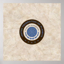 Eingang zum Star Base Marble Floor Poster