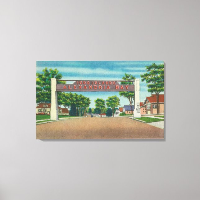 Eingang zur Bucht von Alexandria Leinwanddruck (Vorderseite)