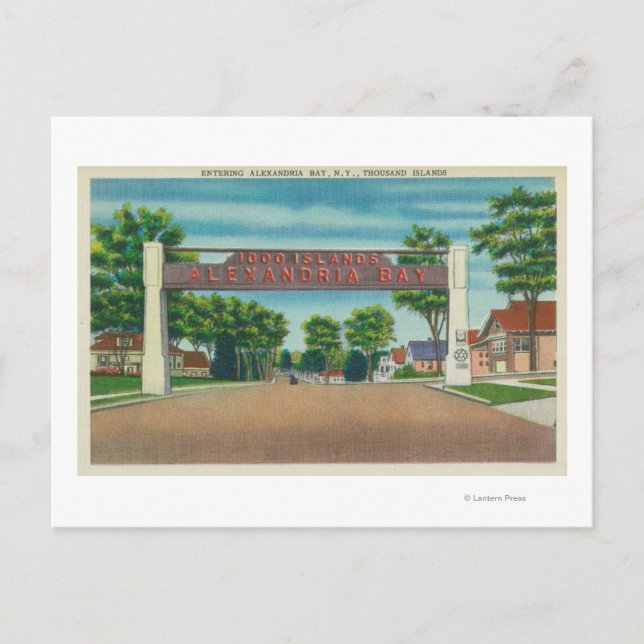 Eingang zur Bucht von Alexandria Postkarte (Vorderseite)