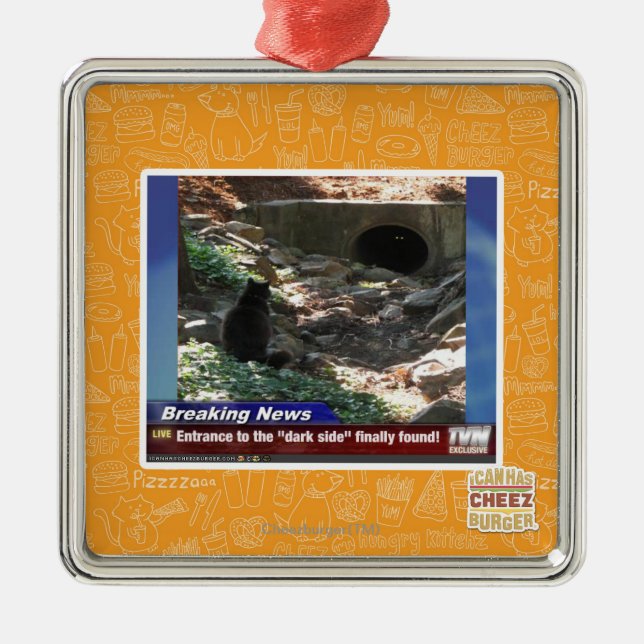 Eingang zur dunklen Seite Ornament Aus Metall (Vorne)