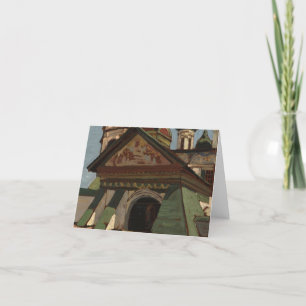 Eingang zur Kirche St. Nikolaus Nadein Dankeskarte