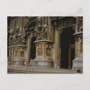 Eingang zur Mailänder Kathedrale Postkarte
