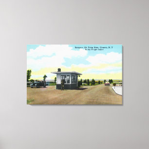 Eingang zur Sampson Air Force Base View Leinwanddruck