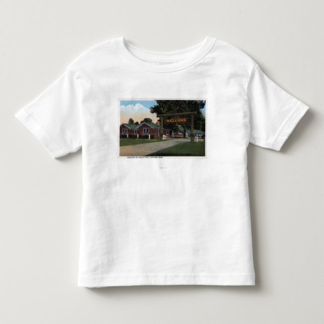 Eingangs-Ansicht des touristischen Parks Kleinkind T-shirt (Vorderseite)