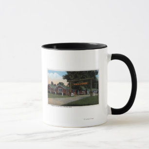 Eingangs-Ansicht des touristischen Parks Tasse