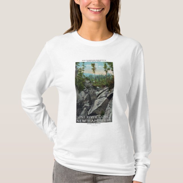 Eingangs-Ansicht von einer alten Glazial- Schlucht T-Shirt (Vorderseite)