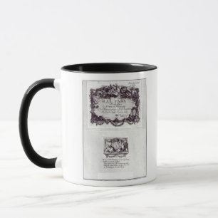 Eingangskarte für den Ball in Versailles Tasse