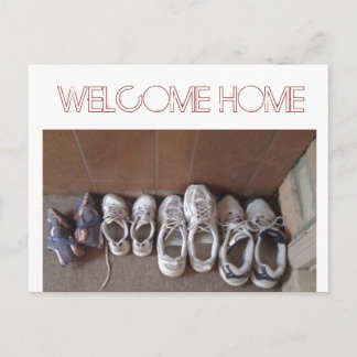 Eingangstür - Begrüßungsbildschirm-Zuhause Postkarte