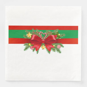 Eingebettet in einen roten Bogen Serviette