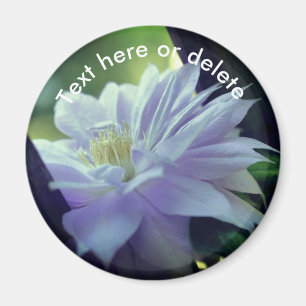 Eingebettete Clematis-Blume Personalisiert Magnet