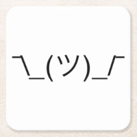 Eingebildetes Shrug ¯ \ _(ツ) _/¯ festes Schwarzes