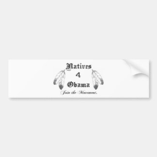 Eingeborene4 Obama-Autoaufkleber Autoaufkleber