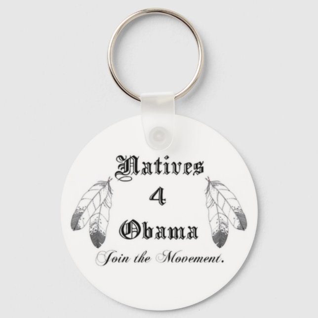 Eingeborene 4 Obama-Schlüsselanhänger Schlüsselanhänger (Vorderseite)
