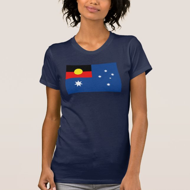Eingeborene Australien-Flagge T-Shirt (Vorderseite)