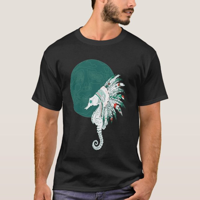 Eingeborene Seepferdchen T-Shirt (Vorderseite)