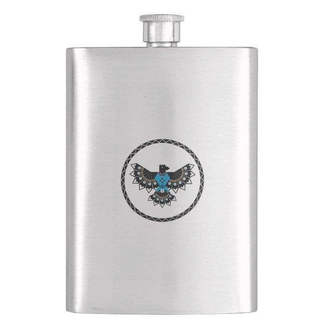 Eingeborener Adler Flachmann (Vorderseite)