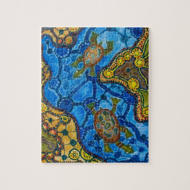 Eingeborenes Schildkröte-Malen (Vertikal)