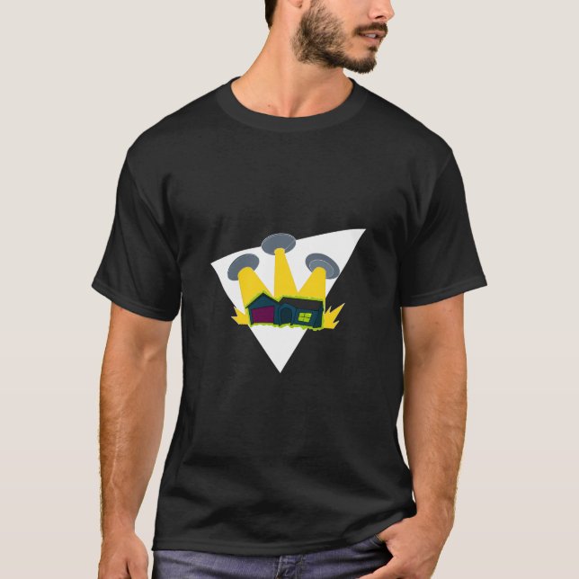 Eingedrungen! Dreieck-Shirt T-Shirt (Vorderseite)