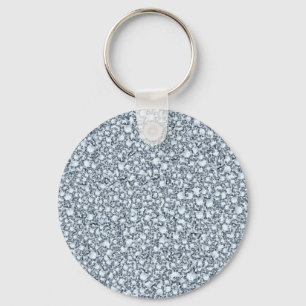 Eingefasste Diamanten sehen Glitter-Muster aus Schlüsselanhänger