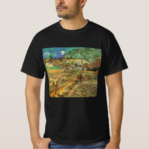 Eingefriedetes Weizenfeld mit Bauer von Vincent va T-Shirt