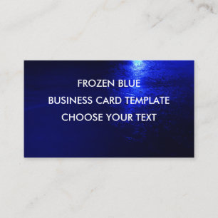 Eingefroren Blau Standard, 8,9 cm x 5 cm, Standard Visitenkarte