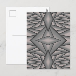 Eingefroren in der Zeit Abstrakte Kunst Postkarte