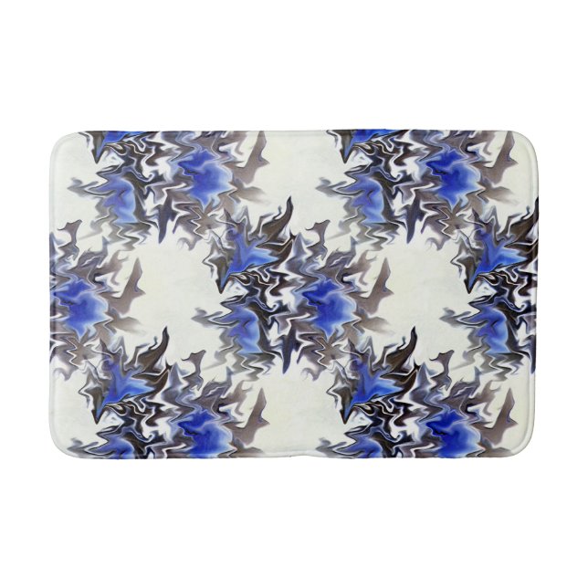 Eingefrorene Blumen....... Badematte (Vorderseite)