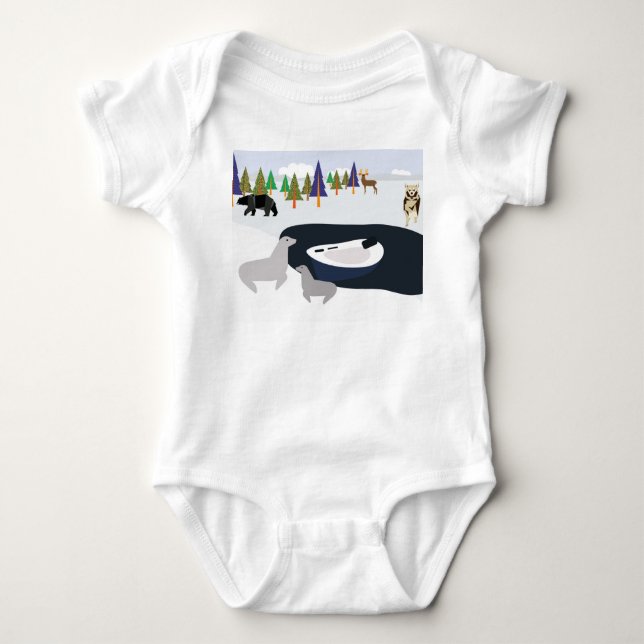 Eingefrorenes Boot Baby Strampler (Vorderseite)