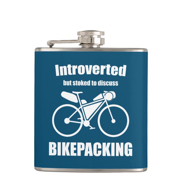 eingeführt, aber gestoppt, um über das Bikepacking Flachmann (Vorderseite)