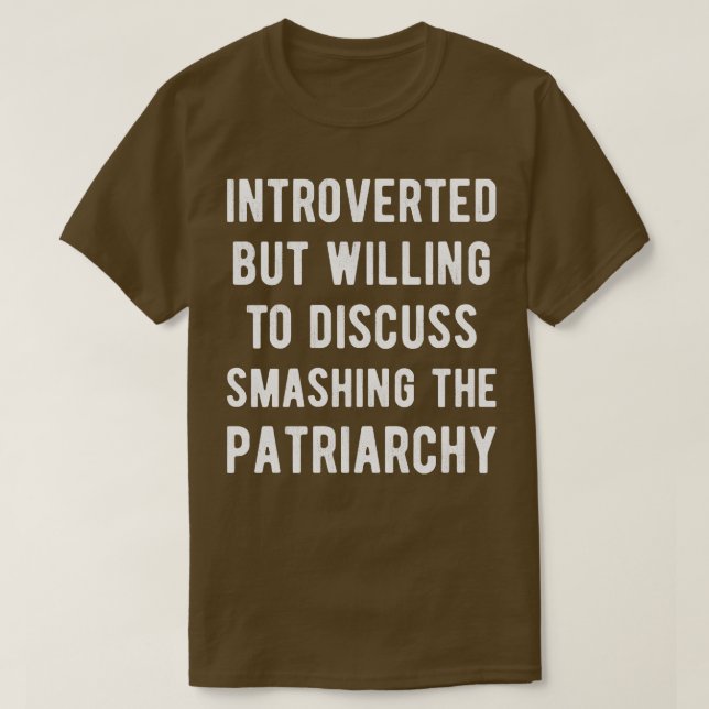 eingeführt, aber willens, darüber zu diskutieren,  T-Shirt (Design vorne)