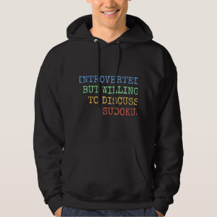 eingeführt, aber willens, Sudoku Retro zu diskutie Hoodie