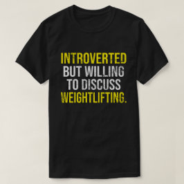 eingeführt, aber willens, über das Schwergewicht z T-Shirt