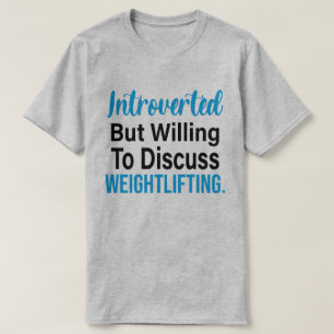 eingeführt, aber willens, über das Schwergewicht z T-Shirt