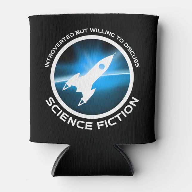 eingeführt, aber willens, über Science Fiction zu  Dosenkühler (Vorderseite)