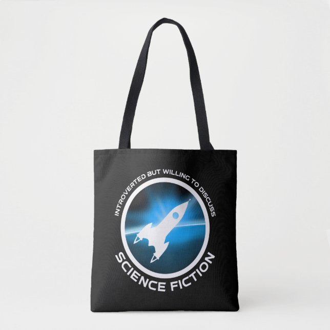 eingeführt, aber willens, über Science Fiction zu  Tasche (Vorderseite)
