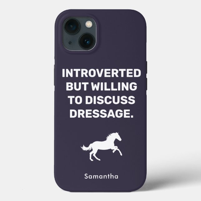eingeführt, aber willens zu diskutieren Dressage F Case-Mate iPhone Hülle (Rückseite)
