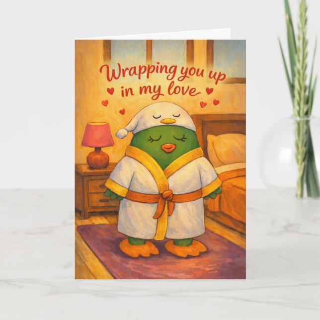 Eingehüllt in meiner Liebe Karte (Vorderseite)