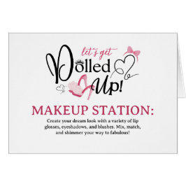 Eingeklappte Makeup-Station