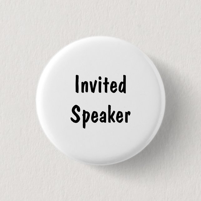 Eingeladener Redner Button (Vorderseite)