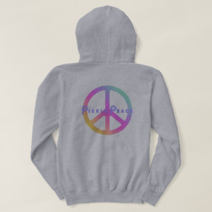 Eingelegter-Frieden-Sweatshirt in Pastellfarben Hoodie