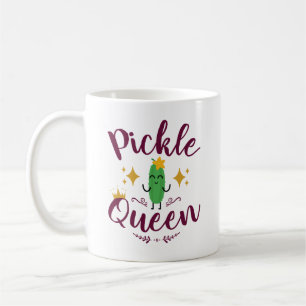 Eingelegter-Königin-Einmachgurken-Liebhaberin Frau Kaffeetasse