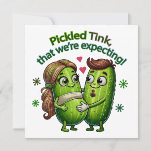 Eingelegter Tink, dass wir Pickle-Paar erwarten Einladung