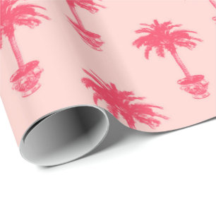 Eingemachte Palme in den Schatten des Geschenkpapier