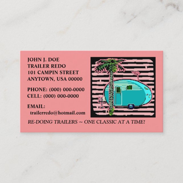 EINGEMACHTE SCHINKEN-VINTAGE VISITENKARTE (Vorderseite)